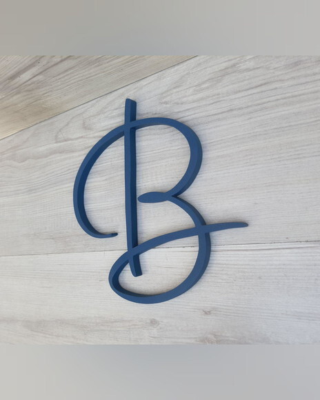 Letra Inicial de Parede - Personalizado em mdf - Linha Aut