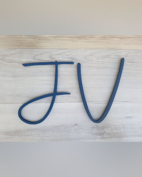 Letra Inicial de Parede - Personalizado em mdf - Linha Aut