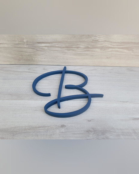 Letra Inicial de Parede - Personalizado em mdf - Linha Aut