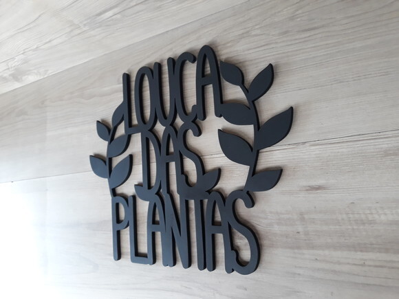 Louca das Plantas - Decoração para parede em MDF