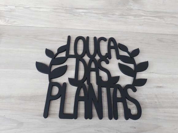 Louca das Plantas - Decoração para parede em MDF