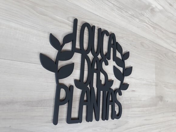 Louca das Plantas - Decoração para parede em MDF