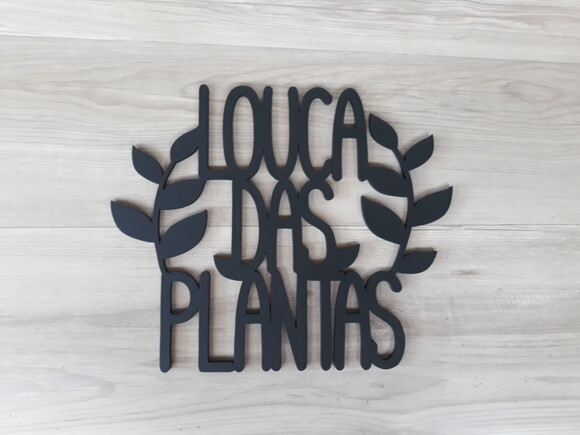 Louca das Plantas - Decoração para parede em MDF