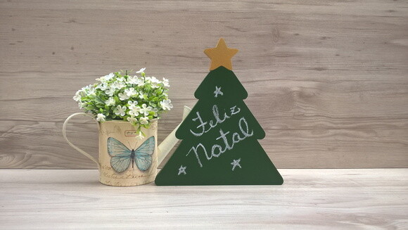 Lousa de Mesa Árvore de Natal