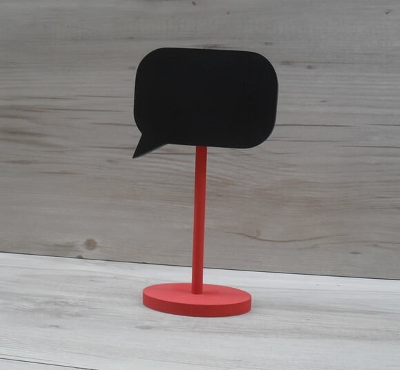 Lousa de Mesa Balão de Fala
