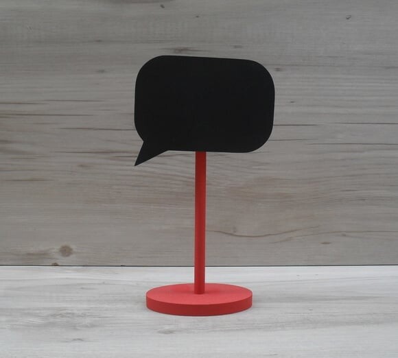 Lousa de Mesa Balão de Fala