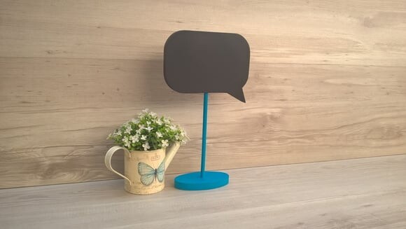 Lousa de Mesa Balão de Fala G