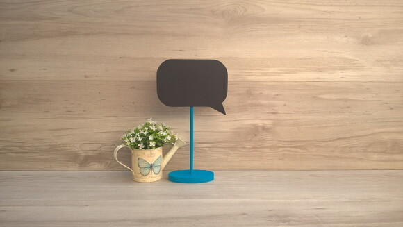 Lousa de Mesa Balão de Fala G