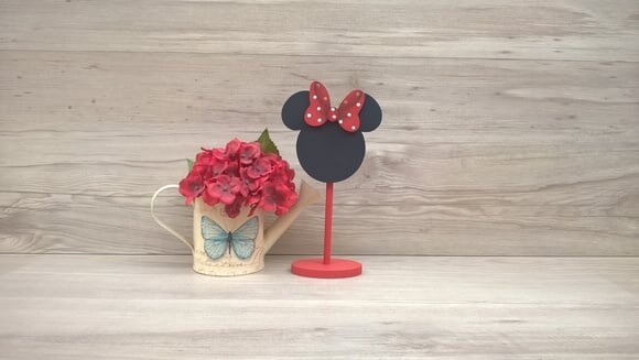 Lousa de mesa Minnie - com base