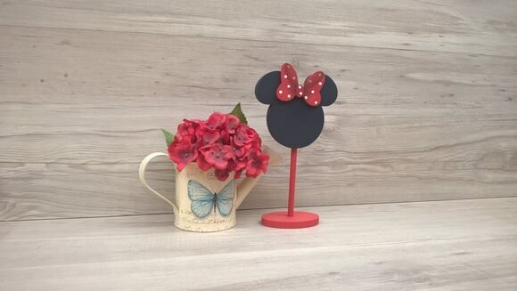Lousa de mesa Minnie - com base