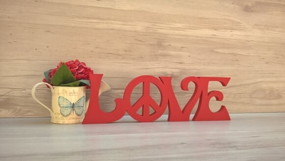 Love horizontal - linha Hippie - 8 cm