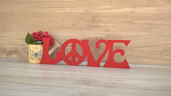Love horizontal - linha Hippie - 8 cm