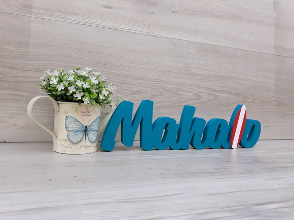 Mahalo com Prancha de Surf