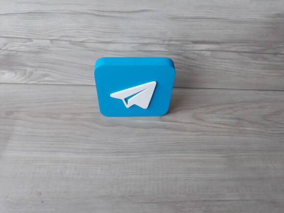 Mídias Sociais - Simbolo Telegram - mdf - 12 cm