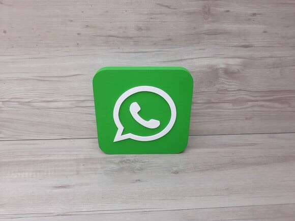 Mídias Sociais - Simbolo Whatsapp - MDF