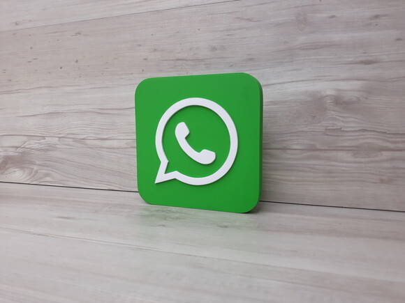 Mídias Sociais - Simbolo Whatsapp - MDF