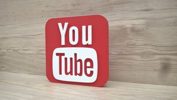 Mídias Sociais - Simbolo YouTube - MDF