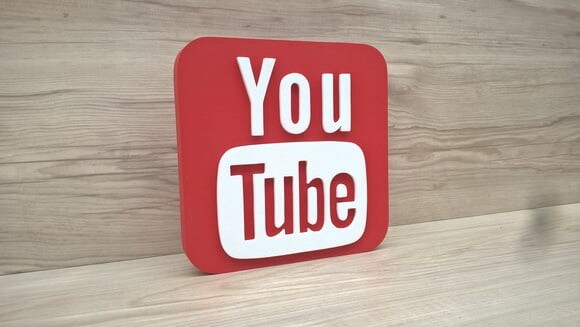 Mídias Sociais - Simbolo YouTube - MDF