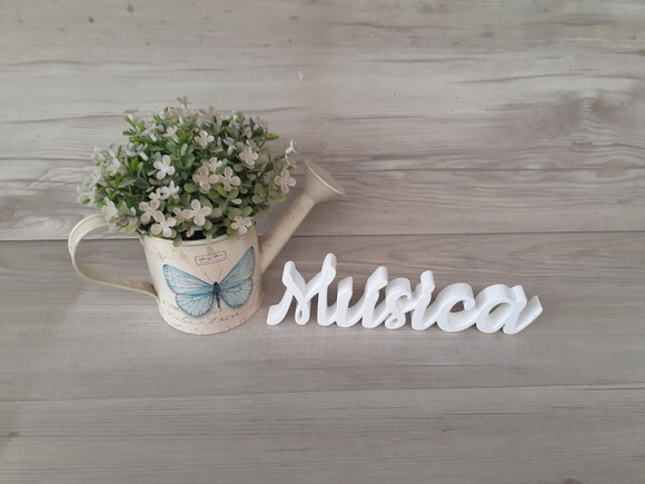Música - Palavra de mesa em MDF - Tamanho P