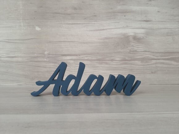 Nome de Mesa em mdf - Linha Br - Adam 10 cm