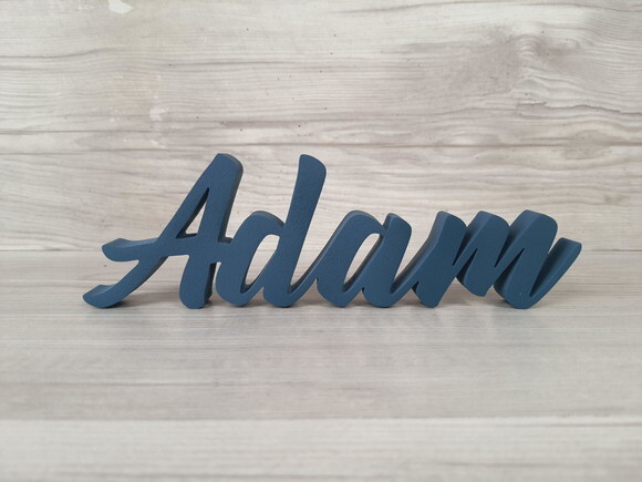 Nome de Mesa em mdf - Linha Br - Adam 10 cm
