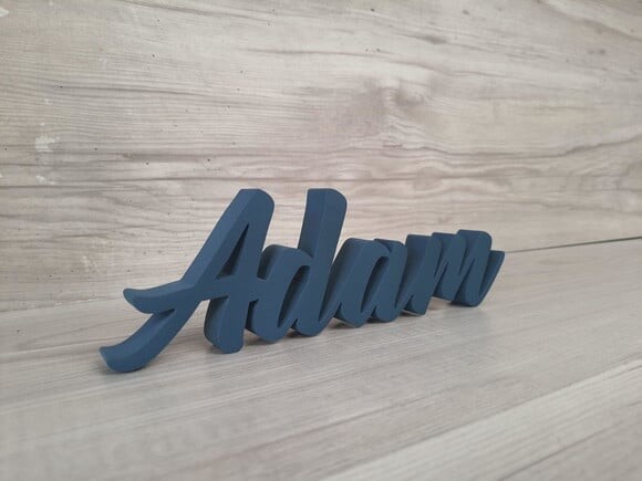 Nome de Mesa em mdf - Linha Br - Adam 10 cm