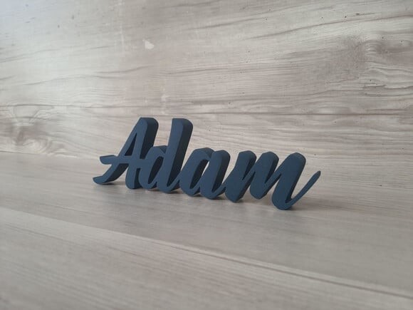 Nome de Mesa em mdf - Linha Br - Adam 10 cm