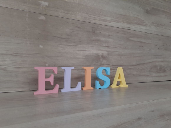 Nome de Mesa em mdf - Linha Bs - 8 cm
