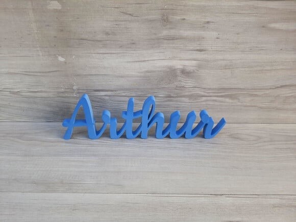 Nome de Mesa em mdf - Linha Ck - Arthur 10 cm