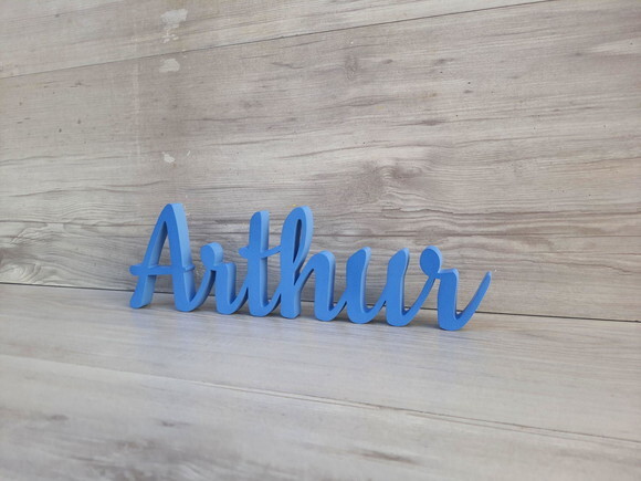 Nome de Mesa em mdf - Linha Ck - Arthur 10 cm