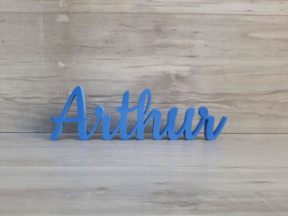 Nome de Mesa em mdf - Linha Ck - Arthur 10 cm