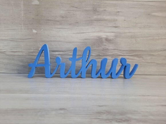 Nome de Mesa em mdf - Linha Ck - Arthur 10 cm