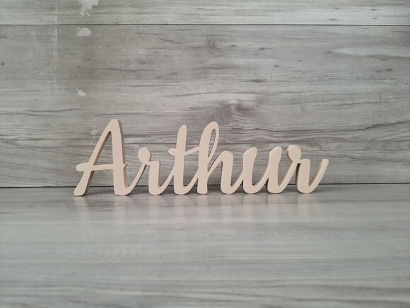 Nome de Mesa em mdf - Linha Ck - Arthur 10 cm