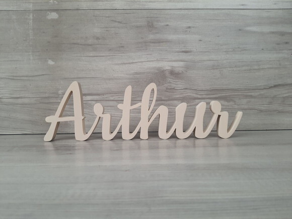 Nome de Mesa em mdf - Linha Ck - Arthur 10 cm