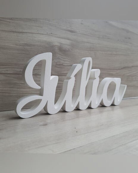 Nome de Mesa em mdf - Linha Ck - Júlia 10 cm
