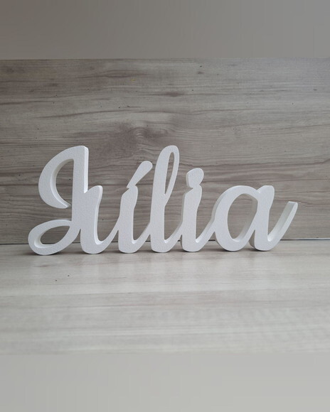 Nome de Mesa em mdf - Linha Ck - Júlia 10 cm