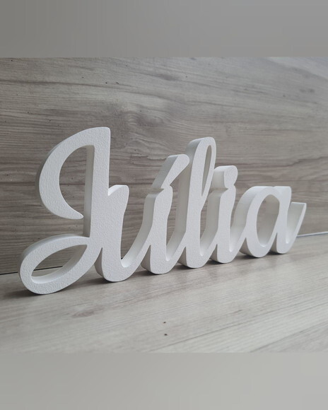 Nome de Mesa em mdf - Linha Ck - Júlia 10 cm