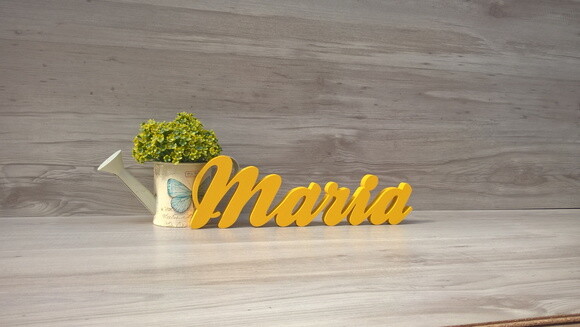 Nome de mesa em MDF - Linha Clássicos - Maria 10 cm