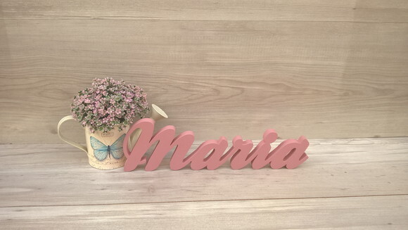 Nome de mesa em MDF - Linha Clássicos - Maria 10 cm