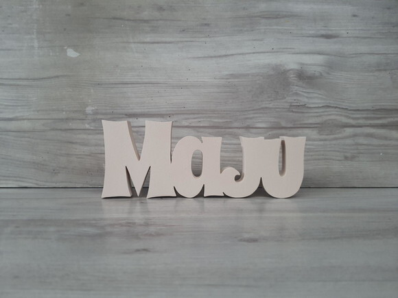 Nome de Mesa em mdf - Linha Sr - Maju - 10 cm