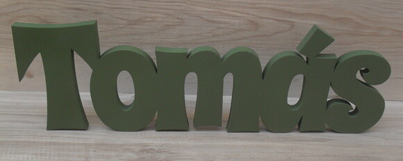 Nome de Mesa em mdf - Linha Sr - Tomás 15 cm