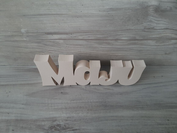 Nome de Mesa em mdf - Linha Sr - Maju - 10 cm