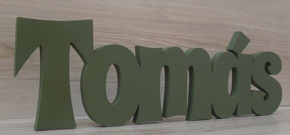 Nome de Mesa em mdf - Linha Sr - Tomás 15 cm