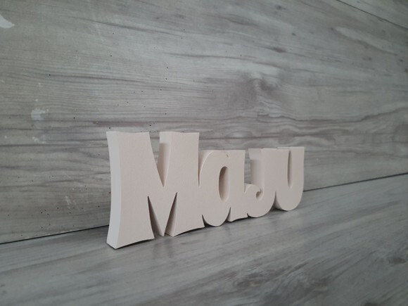 Nome de Mesa em mdf - Linha Sr - Maju - 10 cm