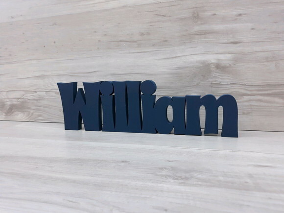 Nome de Mesa em mdf - Linha Sr - William 10 cm