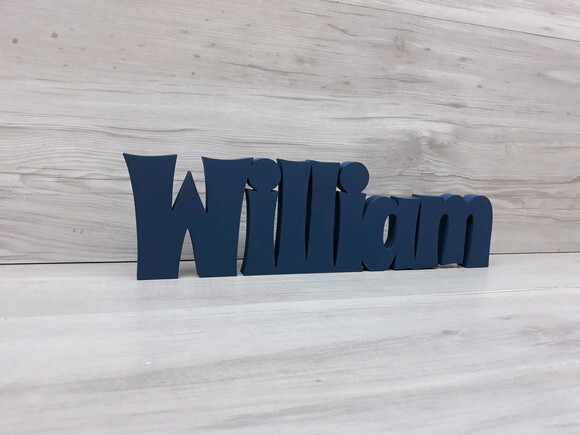 Nome de Mesa em mdf - Linha Sr - William 10 cm