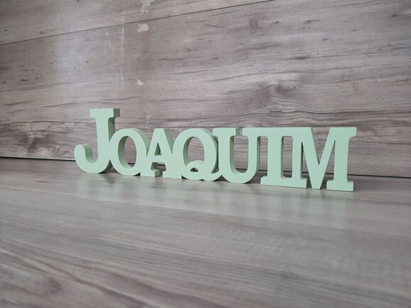 Nome de Mesa em mdf - Mod Bk - Joaquim 10 cm