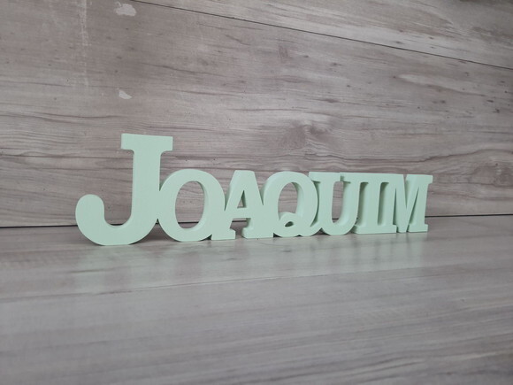 Nome de Mesa em mdf - Mod Bk - Joaquim 10 cm