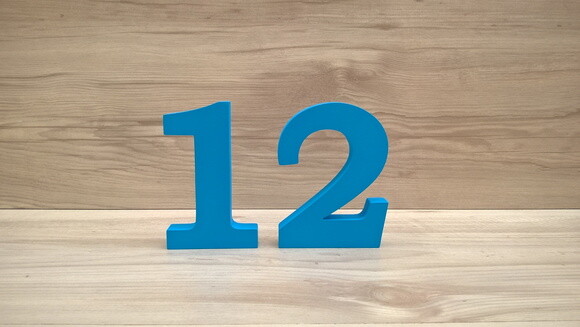 Nome de Mesa em mdf - Mod as - Marcela 10 cm + 2 Números