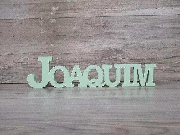 Nome de Mesa em mdf - Mod Bk - Joaquim 10 cm